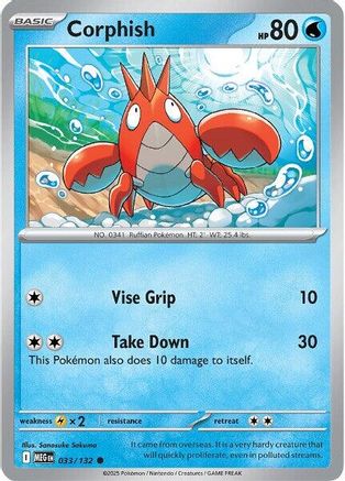 Image of Corphish (033/132) [Mega Evolution: Base Set]