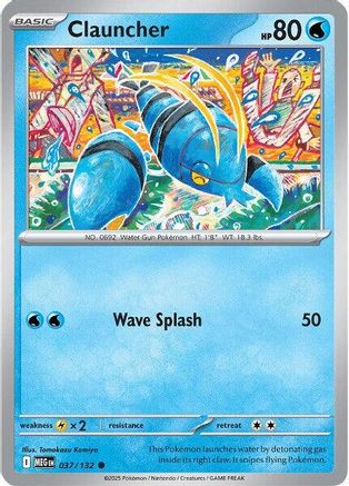 Image of Clauncher (037/132) [Mega Evolution: Base Set]