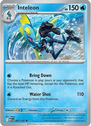 Image of Inteleon (041/132) [Mega Evolution: Base Set]