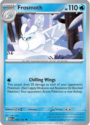 Image of Frosmoth (043/132) [Mega Evolution: Base Set]