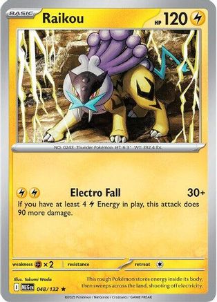 Image of Raikou (048/132) [Mega Evolution: Base Set]