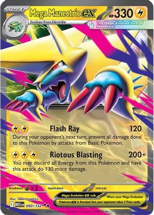 Image of Mega Manectric ex (050/132) [Mega Evolution: Base Set]