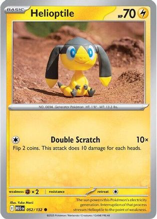 Image of Helioptile (052/132) [Mega Evolution: Base Set]