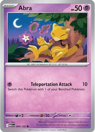 Image of Abra (054/132) [Mega Evolution: Base Set]