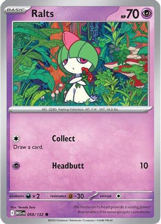 Image of Ralts (058/132) [Mega Evolution: Base Set]