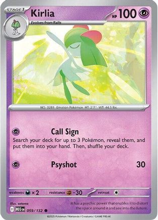 Image of Kirlia (059/132) [Mega Evolution: Base Set]