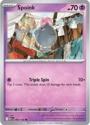 Image of Spoink (062/132) [Mega Evolution: Base Set]