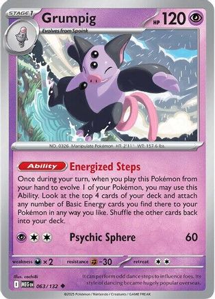 Image of Grumpig (063/132) [Mega Evolution: Base Set]