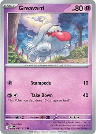 Image of Greavard (065/132) [Mega Evolutions: Base Set]