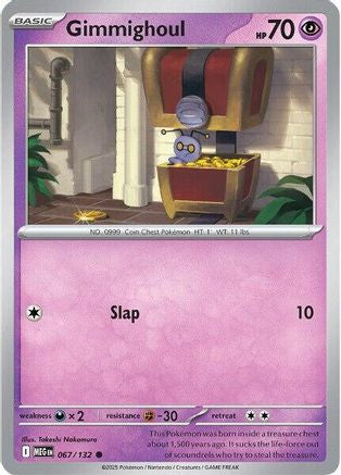Image of Gimmighoul (067/132) [Mega Evolution: Base Set]