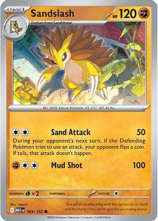 Image of Sandslash (069/132) [Mega Evolution: Base Set]