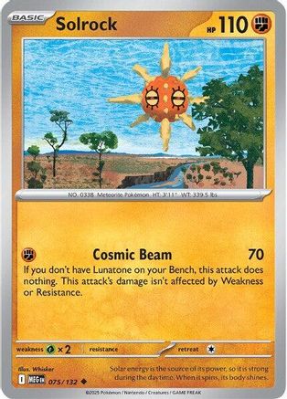 Image of Solrock (075/132) [Mega Evolution: Base Set]