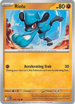 Image of Riolu (076/132) [Mega Evolution: Base Set]