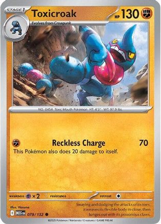 Image of Toxicroak (079/132) [Mega Evolution: Base Set]