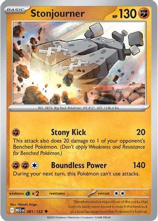 Image of Stonjourner (081/132) [Mega Evolution: Base Set]