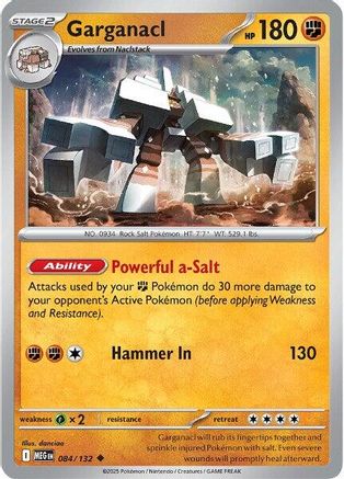 Image of Garganacl (084/132) [Mega Evolution: Base Set]