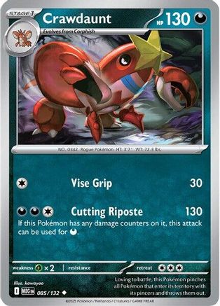 Image of Crawdaunt (085/132) [Mega Evolution: Base Set]