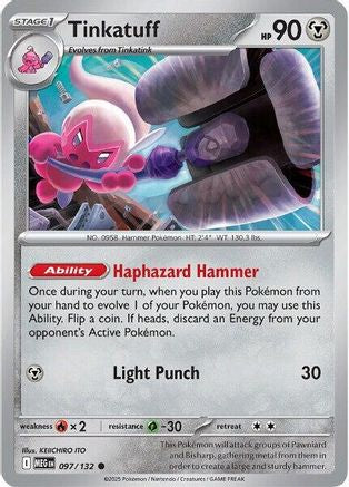 Image of Tinkatuff (097/132) [Mega Evolution: Base Set]