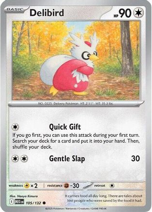 Image of Delibird (105/132) [Mega Evolutions: Base Set]