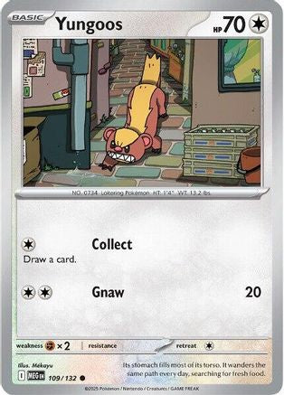 Image of Yungoos (109/132) [Mega Evolutions: Base Set]