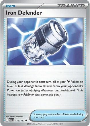 Image of Iron Defender (118/132) [Mega Evolution: Base Set]