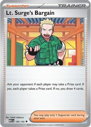 Image of Lt. Surge's Bargain (120/132) [Mega Evolution: Base Set]