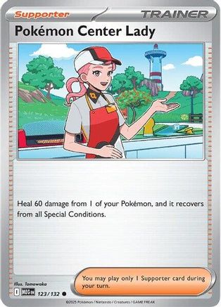 Image of Pokemon Center Lady (123/132) [Mega Evolution: Base Set]