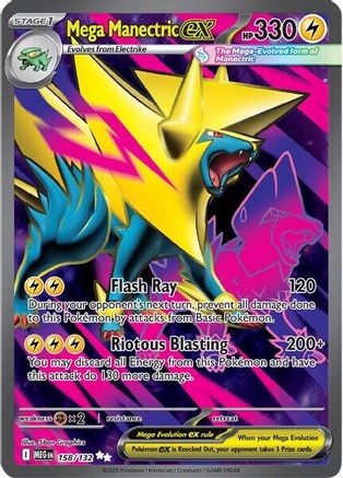Image of Mega Manectric ex (158/132) [Mega Evolution: Base Set]