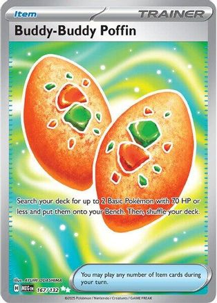 Image of Buddy-Buddy Poffin (167/132) [Mega Evolution: Base Set]