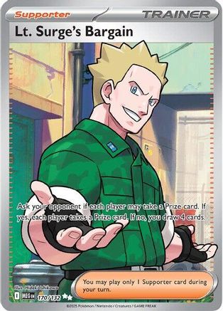 Image of Lt. Surge's Bargain (170/132) [Mega Evolution: Base Set]