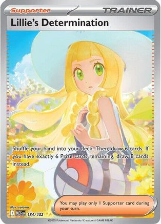 Image of Lillie's Determination (184/132) [Mega Evolution: Base Set]