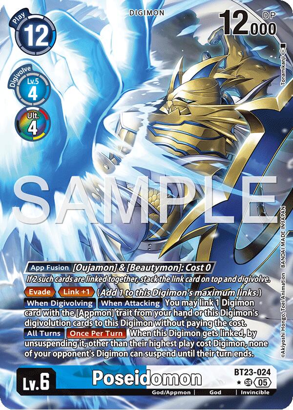 Image of Poseidomon [BT23-024] (Alternate Art) [Hackers' Slumber]