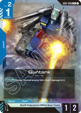 Image of Guntank (Championship Participation Pack 01) (GD01-008) - Gundam Promotional Cards Holofoil