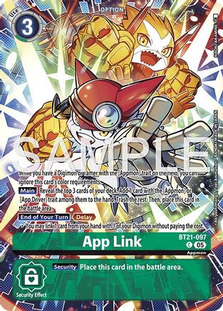 Image of App Link [BT21-097] [Limited Card Pack -Another Knight-]
