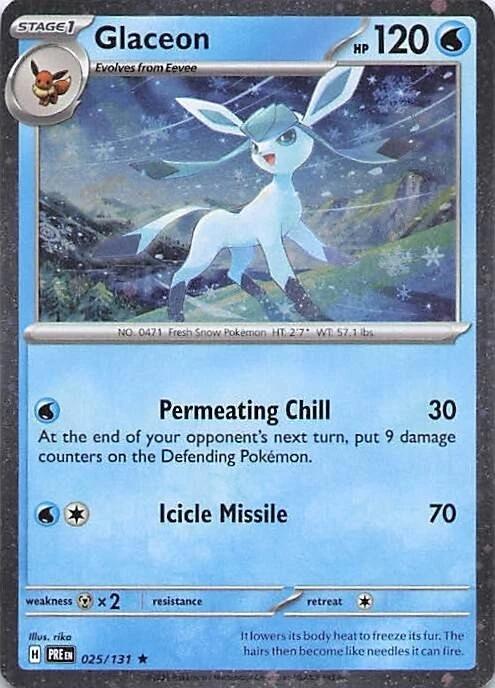 Image of Glaceon (025/131) (Cosmos Holo) [Miscellaneous Cards]