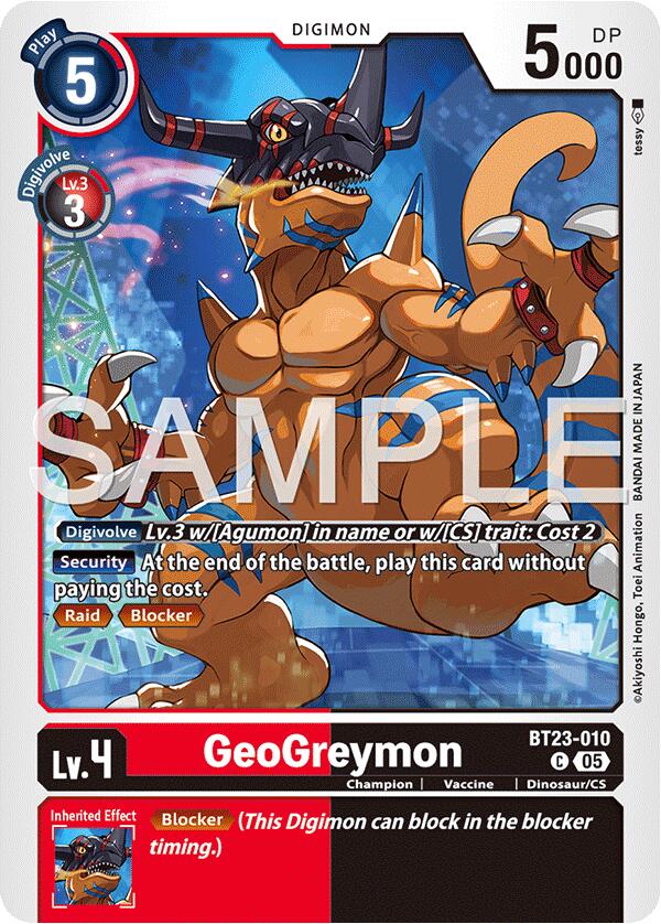 Image of GeoGreymon [BT23-010] [Hackers' Slumber]