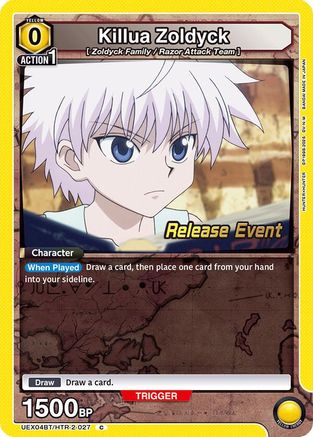 Image of Killua Zoldyck (027) (UEX04BT/HTR-2-027) - UEX04BT HUNTER X HUNTER Vol2 Release Event Cards