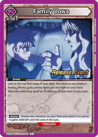 Image of Family Vows (UEX04BT/HTR-2-060) - UEX04BT HUNTER X HUNTER Vol2 Release Event Cards