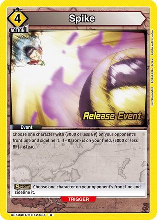 Image of Spike (UEX04BT/HTR-2-034) - UEX04BT HUNTER X HUNTER Vol2 Release Event Cards