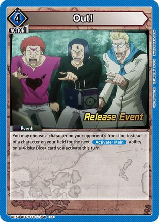 Image of Out! (UEX04BT/HTR-2-046) - UEX04BT HUNTER X HUNTER Vol2 Release Event Cards