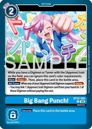 Image of Big Bang Punch! [BT23-093] [Hackers' Slumber]