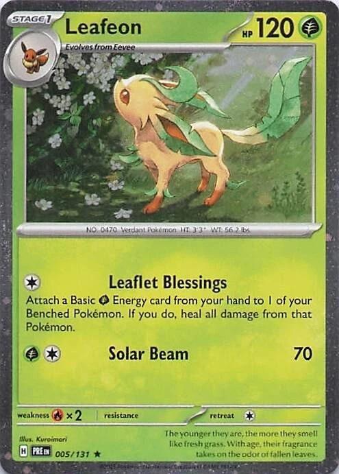 Image of Leafeon (005/131) (Cosmos Holo) [Miscellaneous Cards]
