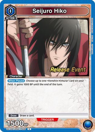 Image of Seijuro Hiko (006) (UE11BT/RNK-1-006) - UE11BT Rurouni Kenshin Release Event Cards