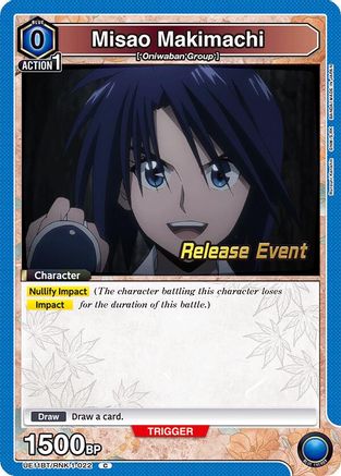 Image of Misao Makimachi (022) (UE11BT/RNK-1-022) - UE11BT Rurouni Kenshin Release Event Cards