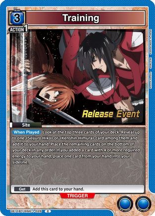 Image of Training (UE11BT/RNK-1-026) - UE11BT Rurouni Kenshin Release Event Cards