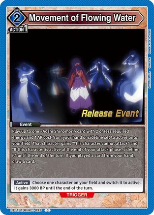 Image of Movement of Flowing Water (UE11BT/RNK-1-033) - UE11BT Rurouni Kenshin Release Event Cards