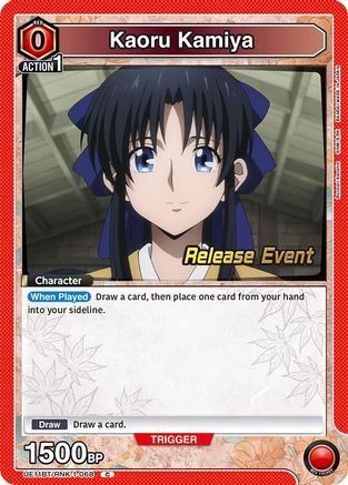 Image of Kaoru Kamiya (068) (UE11BT/RNK-1-068) - UE11BT Rurouni Kenshin Release Event Cards
