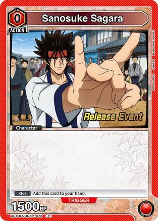 Image of Sanosuke Sagara (073) (UE11BT/RNK-1-073) - UE11BT Rurouni Kenshin Release Event Cards