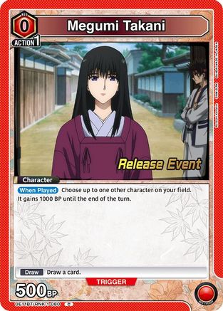 Image of Megumi Takani (080) (UE11BT/RNK-1-080) - UE11BT Rurouni Kenshin Release Event Cards