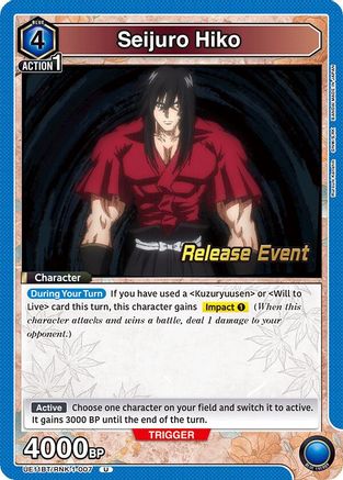 Image of Seijuro Hiko (007) (UE11BT/RNK-1-007) - UE11BT Rurouni Kenshin Release Event Cards